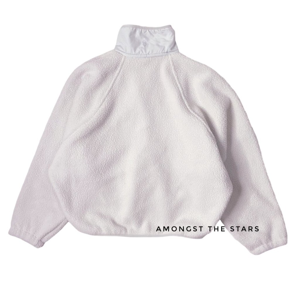 Free People Movement Hit The Slopes Salt Water Blue Grey Fleece Jacket - Picture 11 of 12
